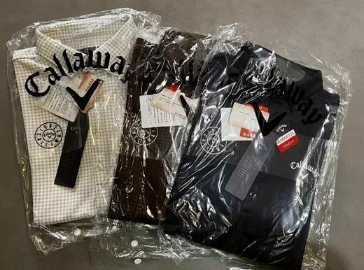 日本callaway三色千鸟格花纹保暖发热翻领衬衫 商品图4