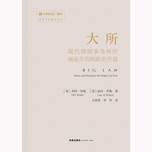 大所：现代律师事务所的商业关切和职业价值 [美]米特·里根 [美]丽莎·罗勒著  王进喜 李华译 法律出版社 商品图6