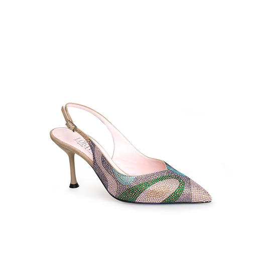 豪麟名鞋LORIBLU女鞋半凉鞋羊反绒面革5EXSSR62彩色 商品图0