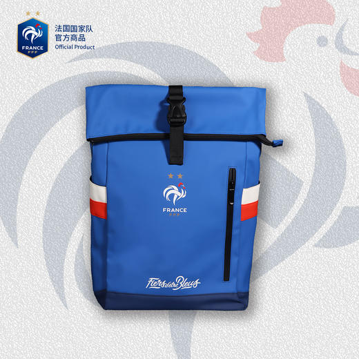 【官方正版】法国国家队丨队徽PU皮双肩包足球迷质感商务背包 商品图0
