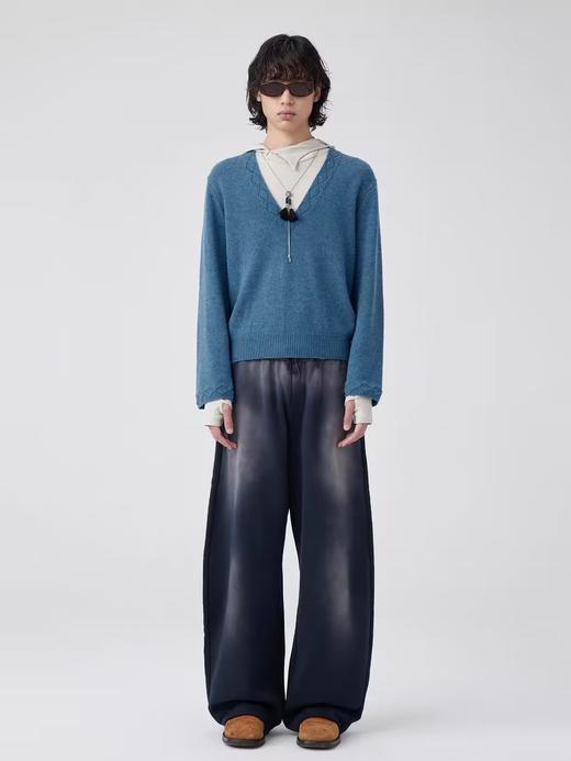 Simple Project/K24196/弧形做旧卫裤 商品图0