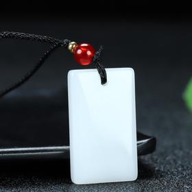 【优雅大气】高品质简约无事牌吊坠无事男女玶安无事玉坠-#WIZ1