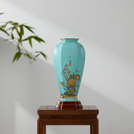 国瓷永丰源西湖蓝2头花瓶套组  YFY 商品图0