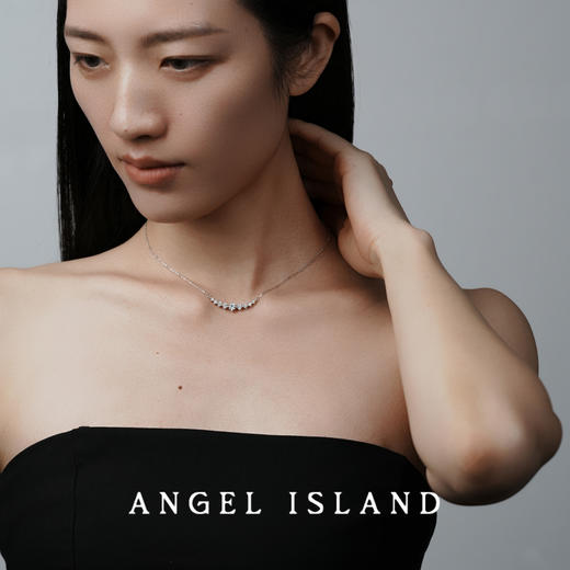 ANGEL ISLAND 「星河」纯银微笑锆石项链 商品图4