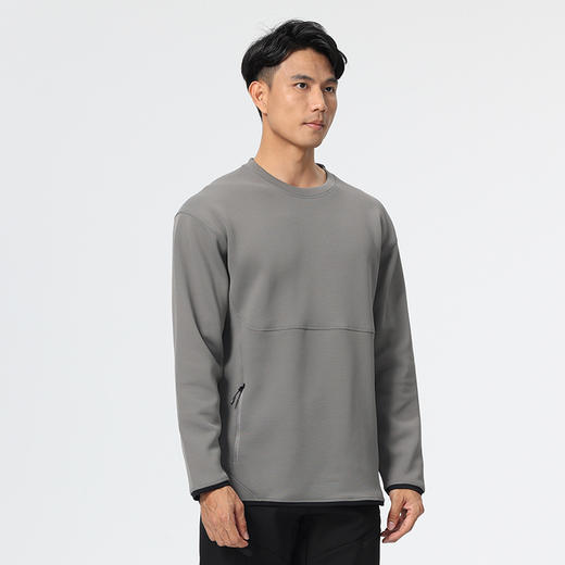 跃牌【PF系列】男女秋冬长袖圆领T恤休闲百搭外穿修身纯色男士上衣卫衣51107 商品图2