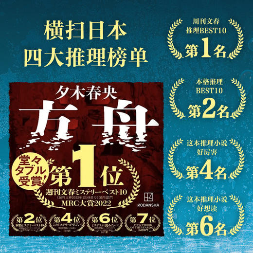 方舟 夕木春央日本悬疑推理小说死亡大逃杀正版 商品图1
