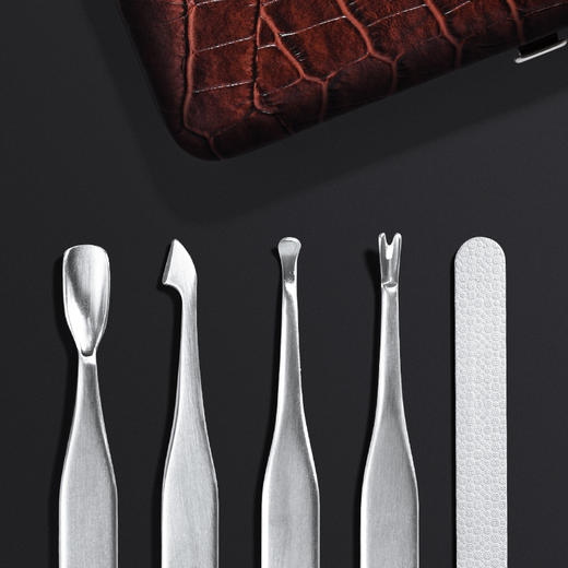 【自营】司顿鳄鱼皮纹修容修甲9件套 商品图1