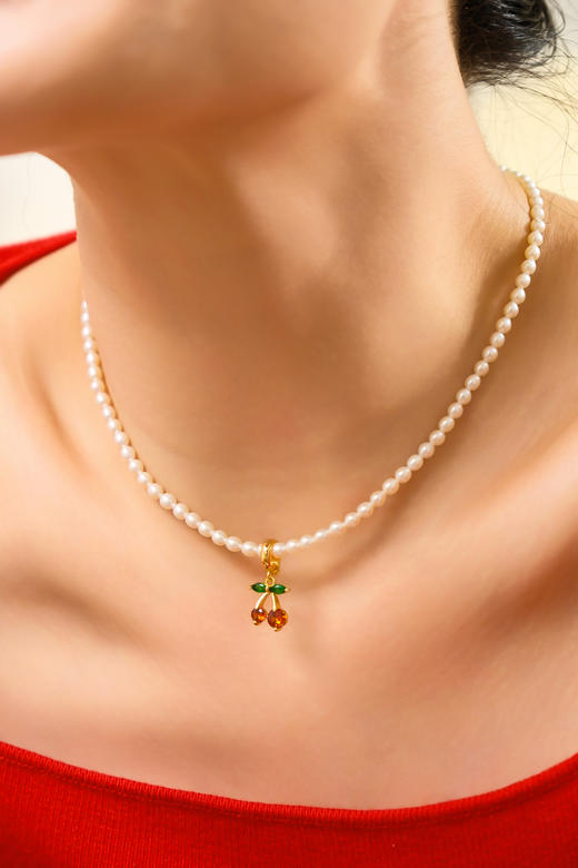 优选丨pearl moments珍刻 小樱桃 米粒珍珠项链 商品图6