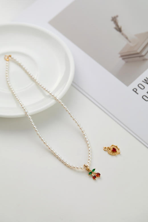 优选丨pearl moments珍刻 小樱桃 米粒珍珠项链 商品图3