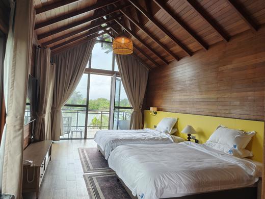 【海口潭丰洋共享农庄】木屋别墅豪华湖景双床1晚+双早+农庄乐+冷泉水泡池+八仙泉等体验~ 商品图6