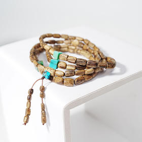 【孤品】达拉干随行配饰珠链（佩珠：天然原矿绿松）