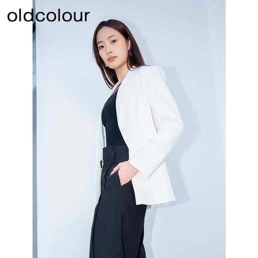 oldcolour春季新款简约休闲时尚宽松职场OL西装外套女Q120417A1 商品图1
