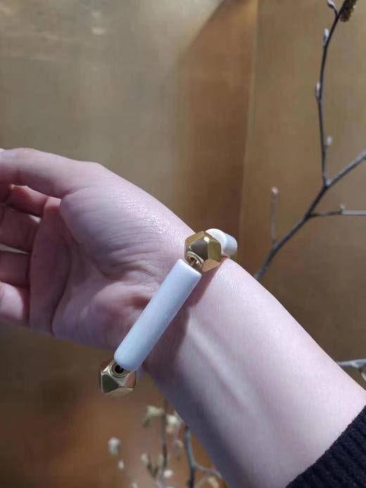 牛骨管银鎏金珠手串 商品图1