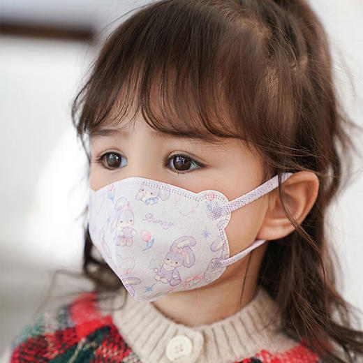 Morandi co儿童立体型口罩粉色猫猫 商品图1