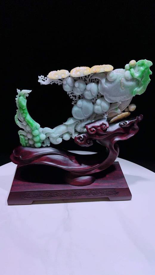 620787翡翠摆件【福寿 如意】 商品图3