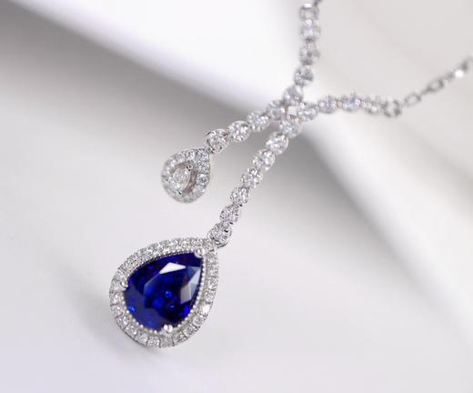 1.48ct刻面蓝宝石吊坠 商品图1