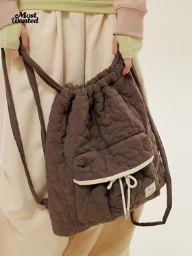 mostwantedlab彩虹/M2434188/小花绗棉双肩束口包