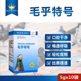搏冠鸽药【毛乎特号粉】5g*10袋，赛鸽毛滴虫呼吸道二合一清理口腔提速通畅呼吸道