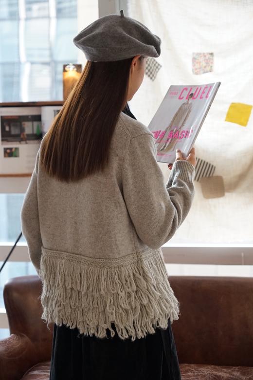 （g）羊毛流苏针织毛衣 商品图9