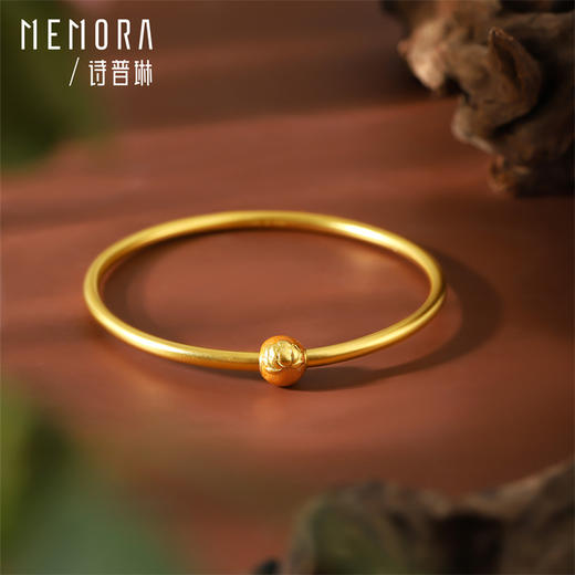 万花系列黄金手镯 足金百搭蝴蝶镯子女士礼物【按克计价黄金1】MEMORA诗普琳GW327001 商品图5