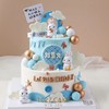 1027CAKE |  满月 百天 周岁蛋糕 兔子宝宝主题 颜色生肖可更改 商品缩略图0