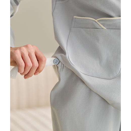芬腾月子服女纯棉长袖睡衣套装春秋季孕妇产后哺乳喂奶全棉家居服 商品图2