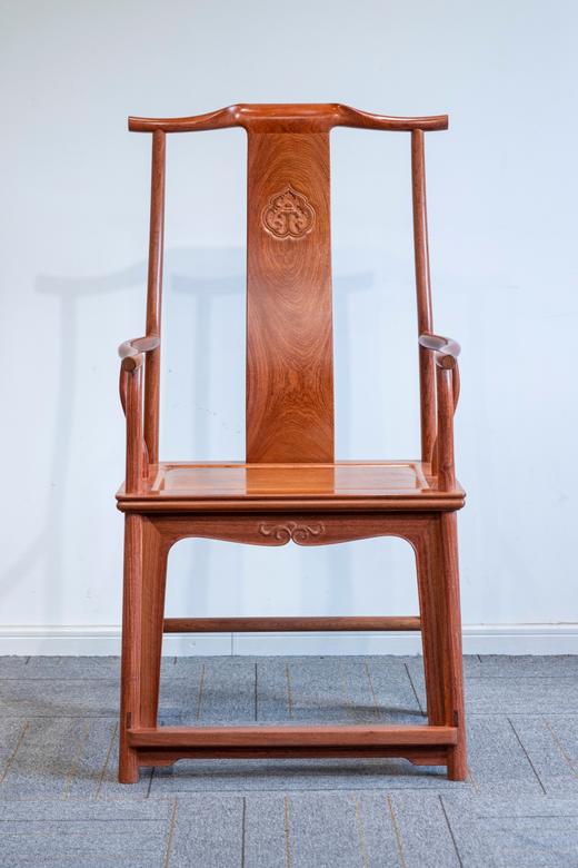 红桥红  家具严选  缅甸花梨（大果紫檀）【上博四出头 官帽椅】 商品图0