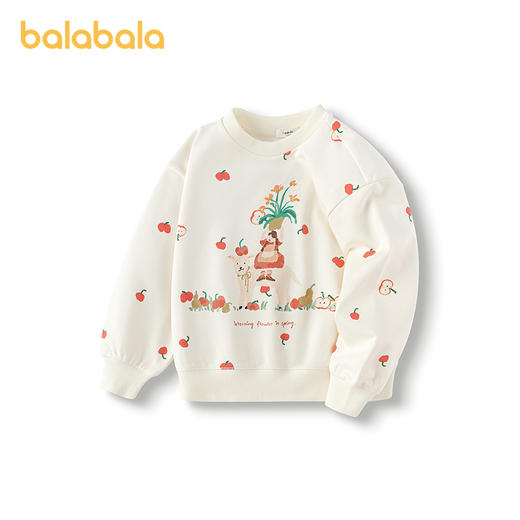 巴拉巴拉童装女童卫衣2025春季新款印花上衣小童甜美 商品图1