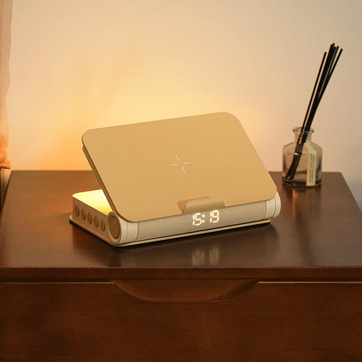 EZM2411A-YE  书灯无线充电音箱杏仁黄 商品图5