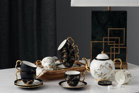 国瓷永丰源石榴家园17头咖啡具750ml  YFY