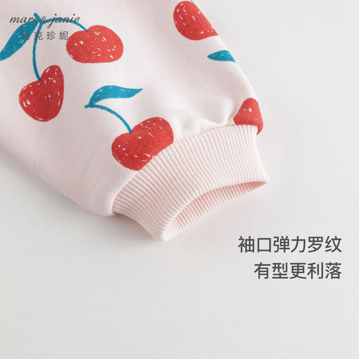 马克珍妮秋女童宽松满印灯笼袖卫衣231238 商品图4