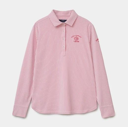 日本官网callaway竖条纹 速干 防晒 吸汗 女款竖条纹长袖秋款T恤 商品图8