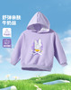 迪士尼宝宝2025春季女童卡通糖果紫连帽套头卫衣ZD1ES004 商品缩略图0