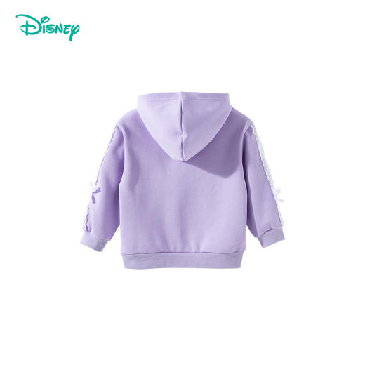迪士尼宝宝2025春季女童卡通糖果紫连帽套头卫衣ZD1ES004 商品图8
