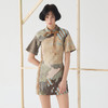 谜底新中式连衣裙短袖女2025春新品主题印花设计感短裙251ML0040 商品缩略图0