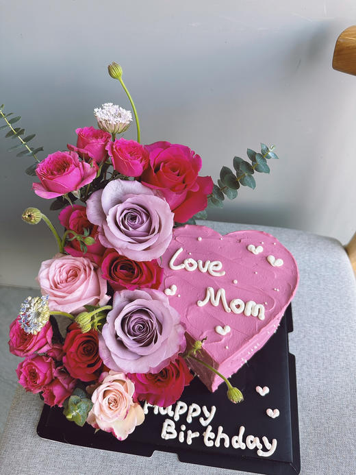 「女士」粉色爱心弗洛伊德玫瑰  纪念日 商品图3