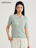 【商场同款】阿菁娜夏季新款POLO领短袖针织衫A29C301016 商品缩略图5