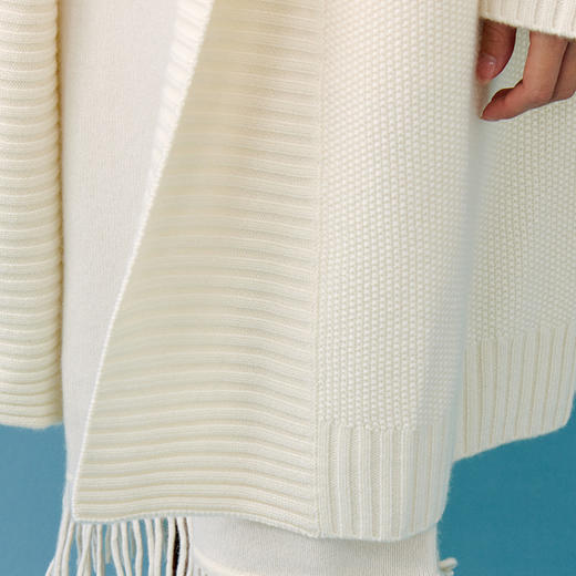 东黎 • 山羊绒女士秋冬翻领长开衫 4584 商品图6