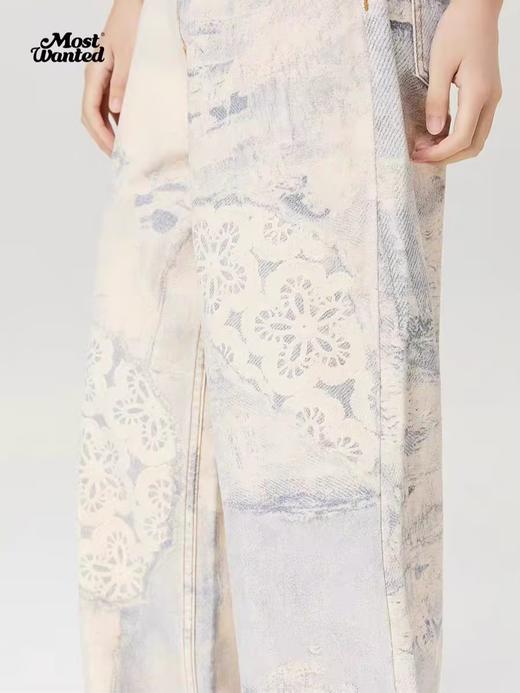 mostwantedlab彩虹/M2434037/钩针破坏冷转移牛仔裤 商品图1