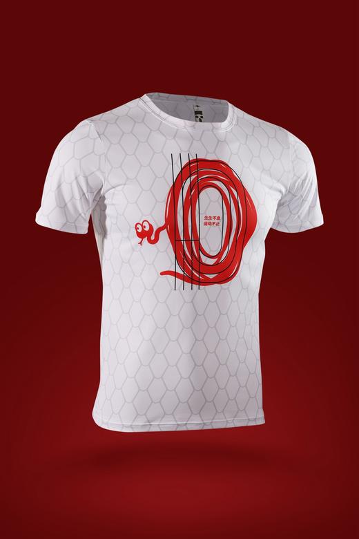 严素跑步TEE,乙巳蛇年男/女款,轻量 短袖T恤 速干快干 严素态度 商品图2