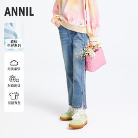 女童牛仔裤春季新款安奈儿童装实体店同款AG516587