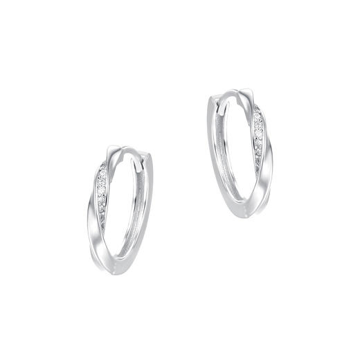 【无尽之灵】S925银素圈莫比乌斯环耳饰【YXS-E3958】 商品图4