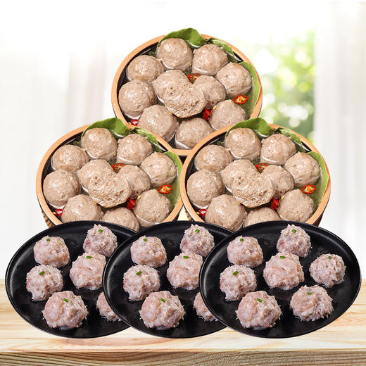 丸子组合，3包潮汕牛丸+3包虾滑150g 商品图0