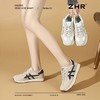 ZHR银色真皮德训鞋女2025春季新款时尚百搭休闲鞋透气软底休闲鞋 商品缩略图6