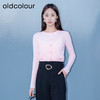 oldcolour春季新品时尚气质纯色圆领通勤毛织短外套女Q120512A1 商品缩略图1