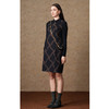 乔万尼秋冬绵羊毛针织设计感格纹时尚休闲版保暖连衣裙ES4E313 商品缩略图1