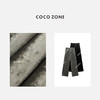 COCO ZONE 高级感丝绒休闲长裤松紧腰直筒阔腿裤24C10162 商品缩略图2