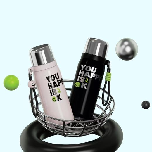 富光锐迪保温杯控温水杯降温杯盖两用大容量男女生高颜值抗菌内胆 商品图6