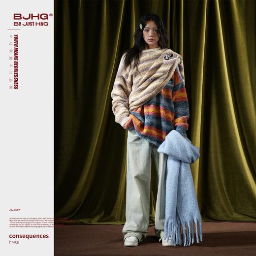 【馆长专属】BJHG多巴胺泰迪绒新年毛衣男女冬季打底衫情侣毛衣 商品图2