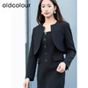 oldcolour春季新品时尚黑色修身显瘦圆领气质套装女Q121012A1 商品缩略图0